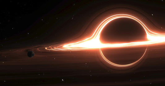 This is an image of a black hole that was probably generated by AI.  It's supposed to represent a big ass void of negative energy, but that doesn't make any sense.